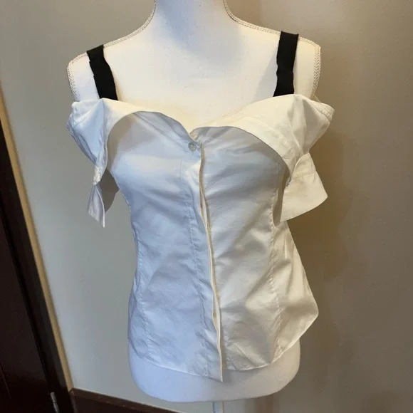 Jason Wu Elegant White Off-Shoulder Top